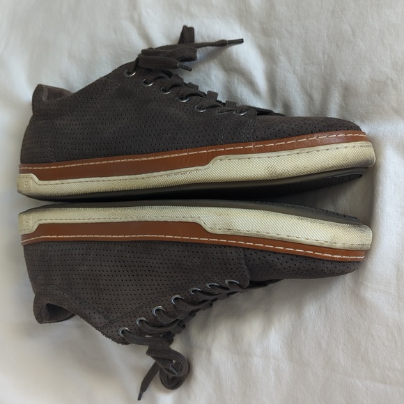 ALLEN EDMONDS Porter City Derby Sneaker Mens 9 D Brown Suede - Picture 4 of 10